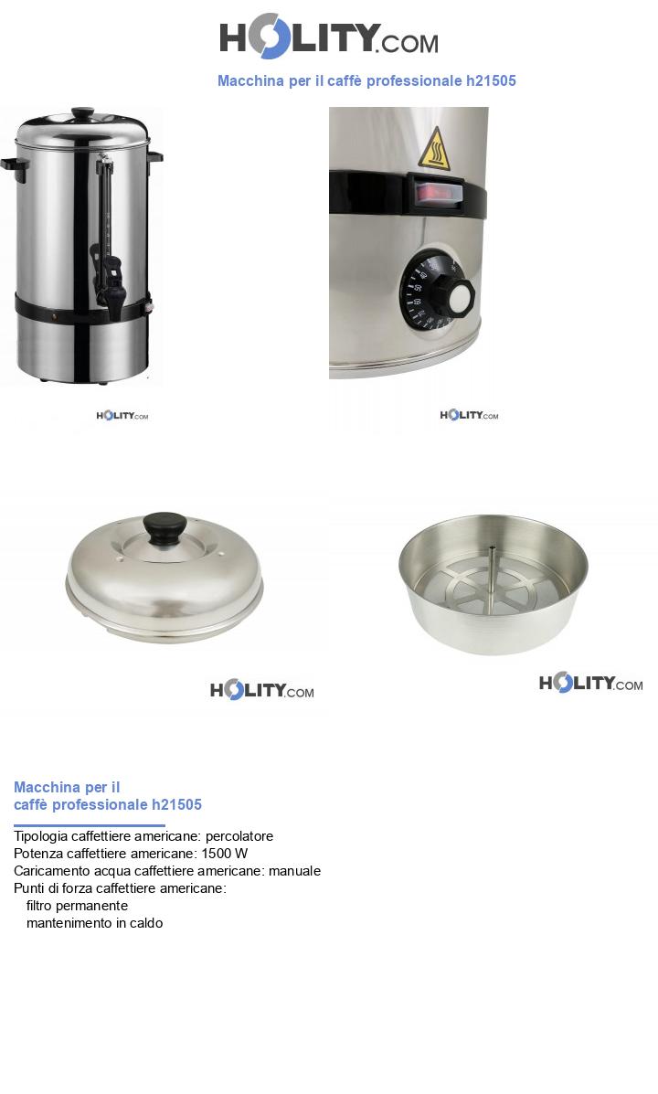 Macchina per il caffè professionale h21505