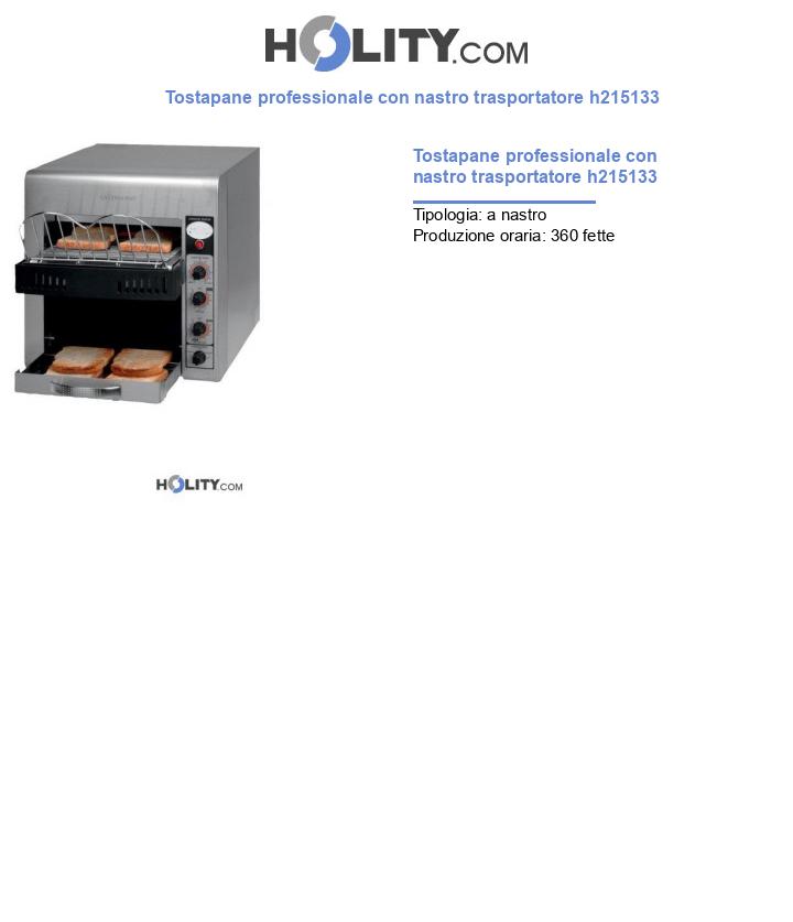 Tostapane professionale con nastro trasportatore h215133