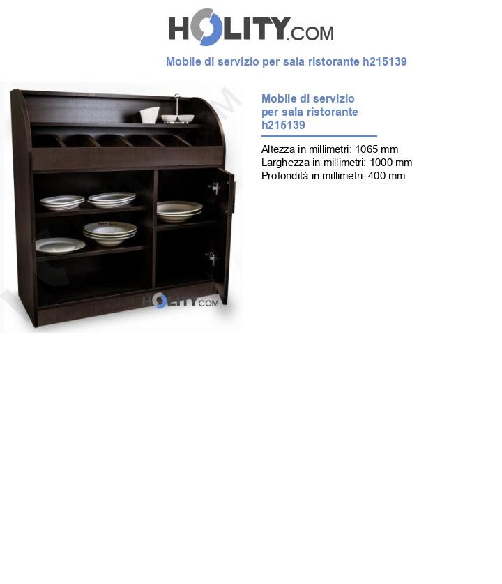Mobile di servizio per sala ristorante h215139
