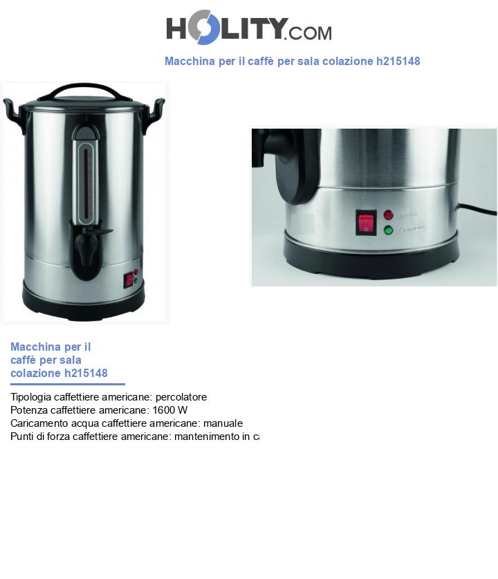 Macchina per il caffè per sala colazione h215148
