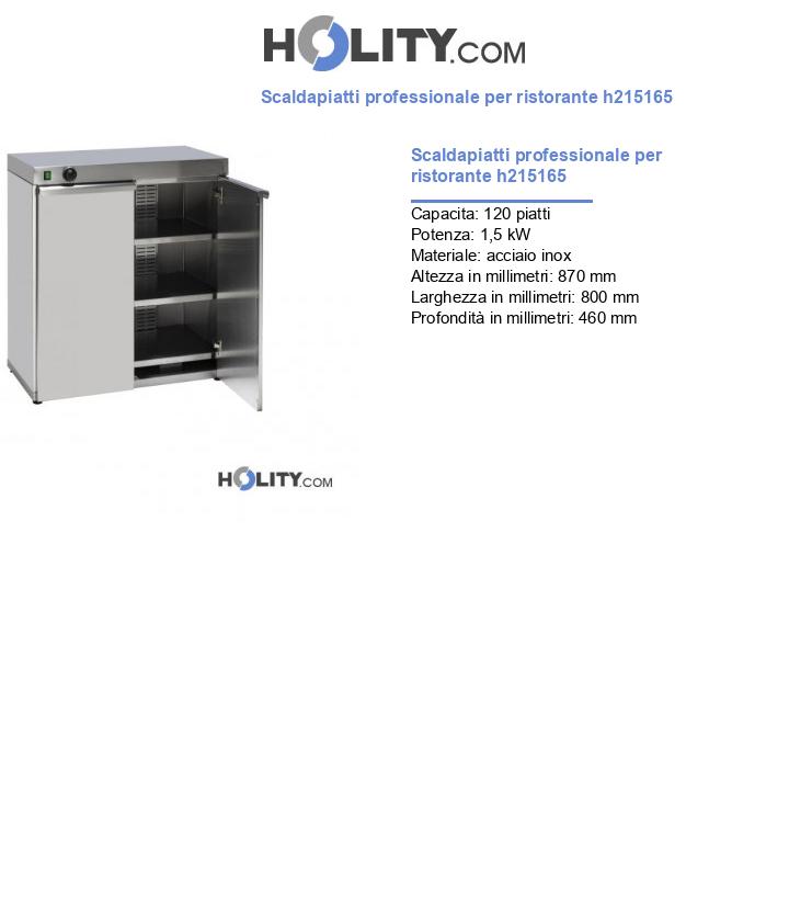 Scaldapiatti professionale per ristorante h215165