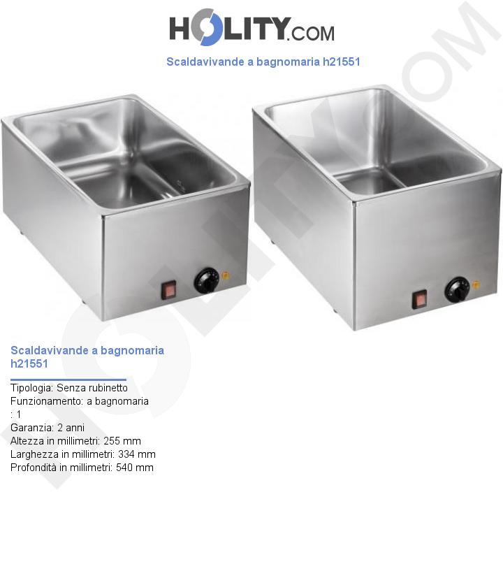 Scaldavivande a bagnomaria h21551