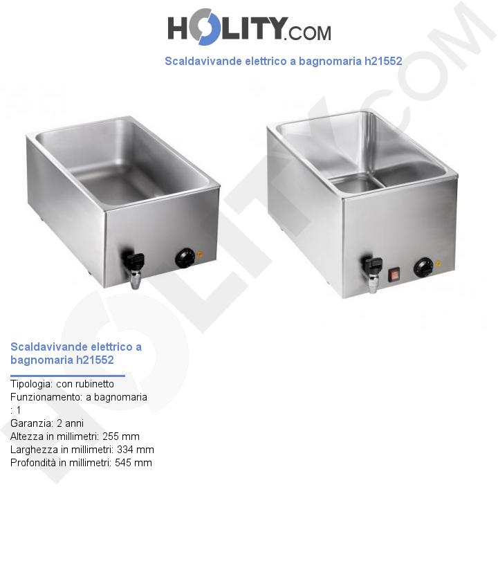 Scaldavivande elettrico a bagnomaria h21552