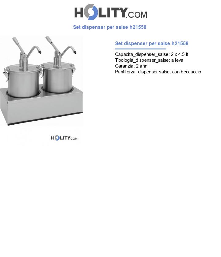 Set dispenser per salse h21558