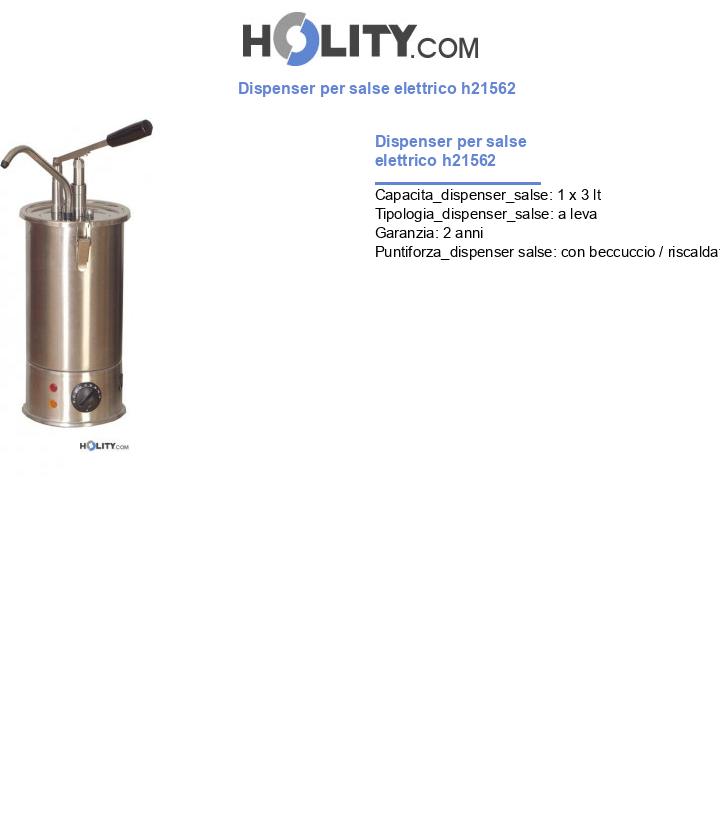 Dispenser per salse elettrico h21562