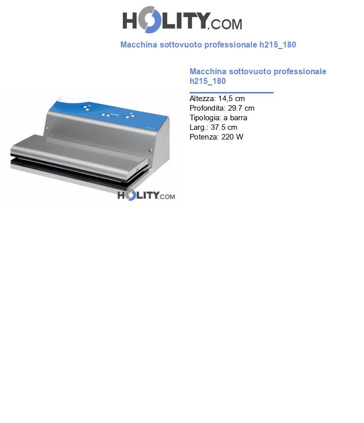 Macchina sottovuoto professionale h215_180
