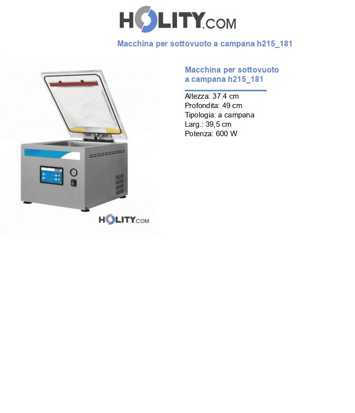 Macchina per sottovuoto a campana h215_181