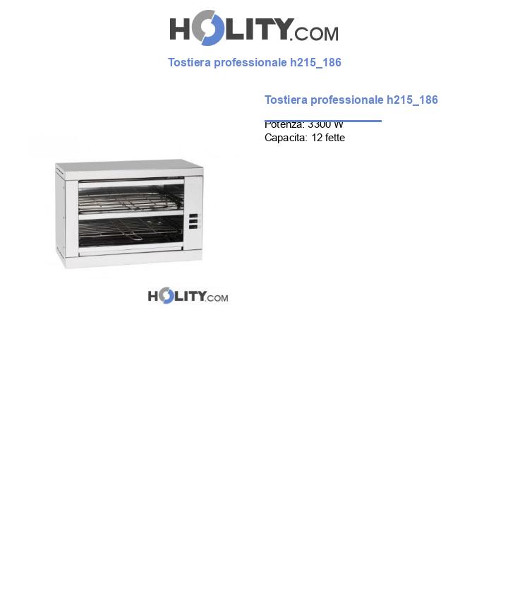 Tostiera professionale h215_186