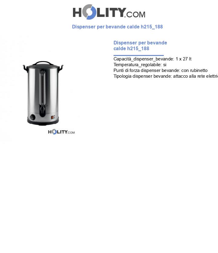 Dispenser per bevande calde h215_188