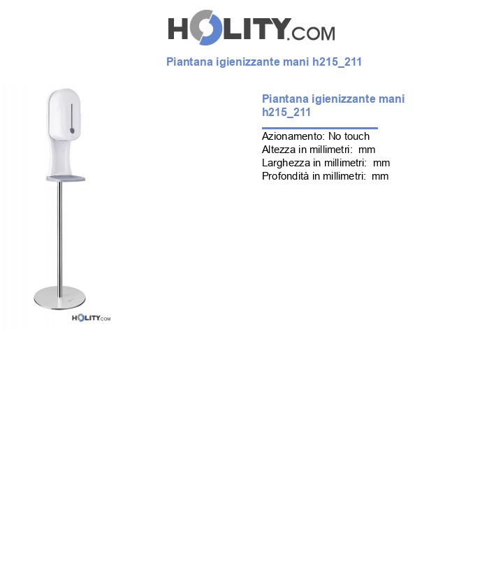 Piantana igienizzante mani h215_211