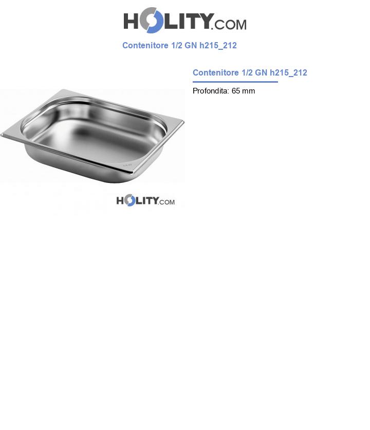 Contenitore 1/2 GN h215_212