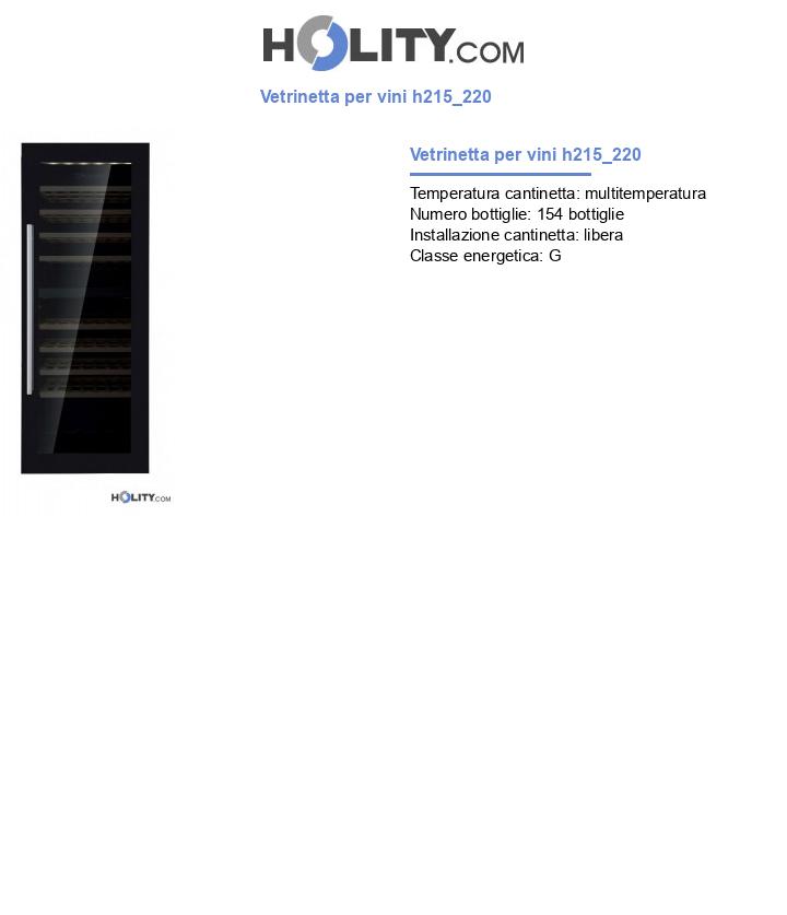 Vetrinetta per vini h215_220