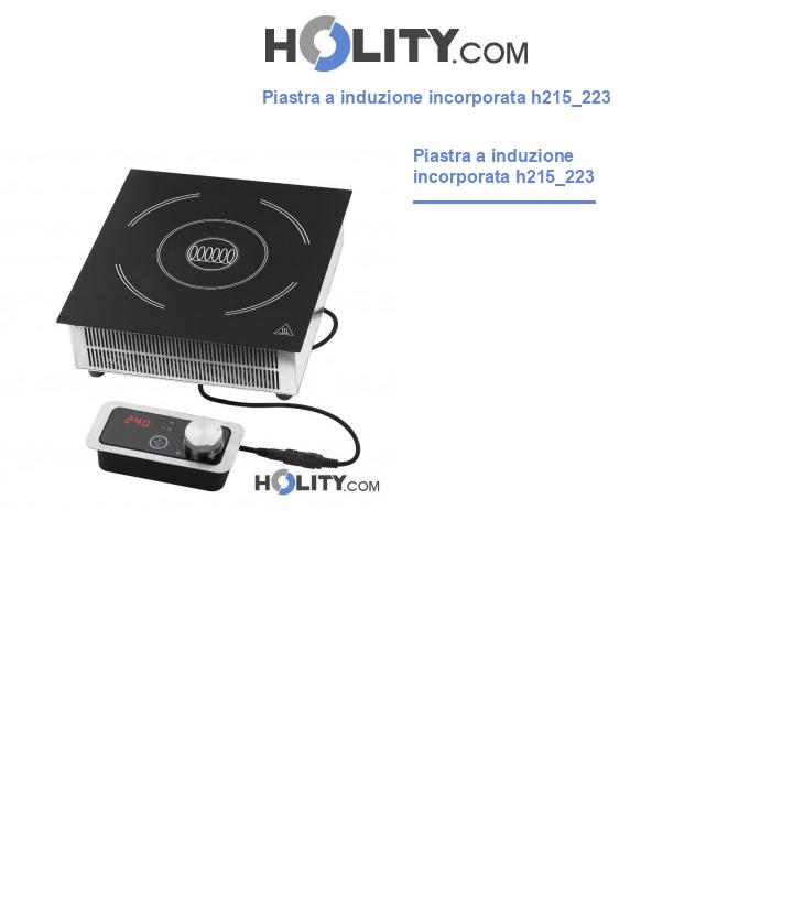 Piastra a induzione incorporata h215_223