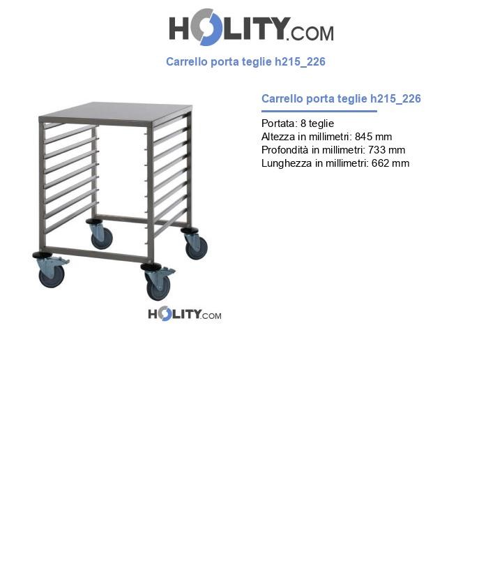 Carrello porta teglie h215_226