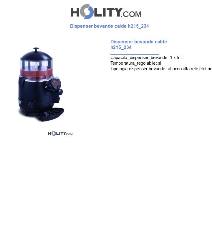 Dispenser bevande calde h215_234
