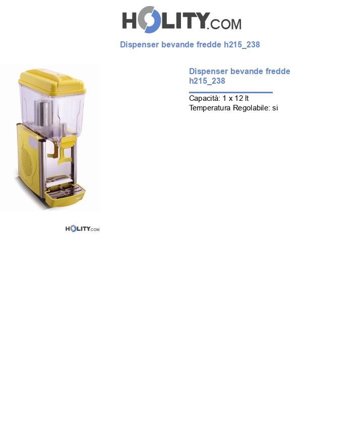 Dispenser bevande fredde h215_238