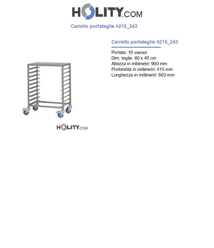 Carrello portateglie h215_243