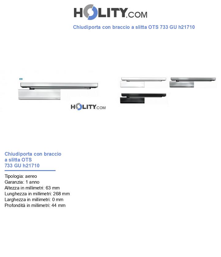 Chiudiporta con braccio a slitta OTS 733 GU h21710