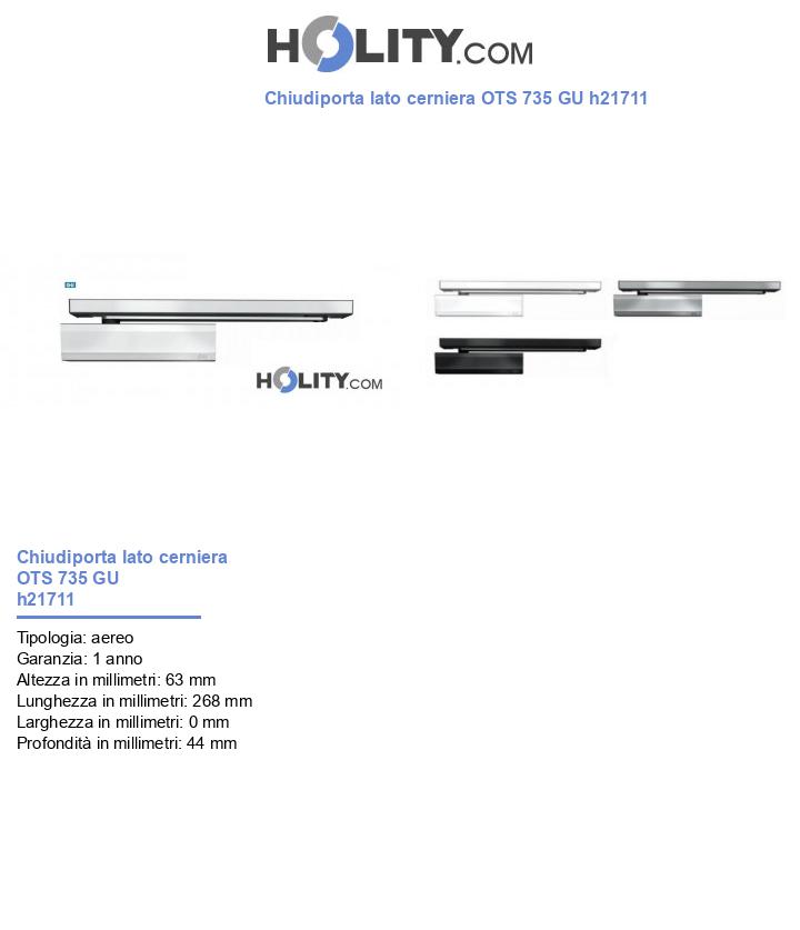 Chiudiporta lato cerniera OTS 735 GU h21711