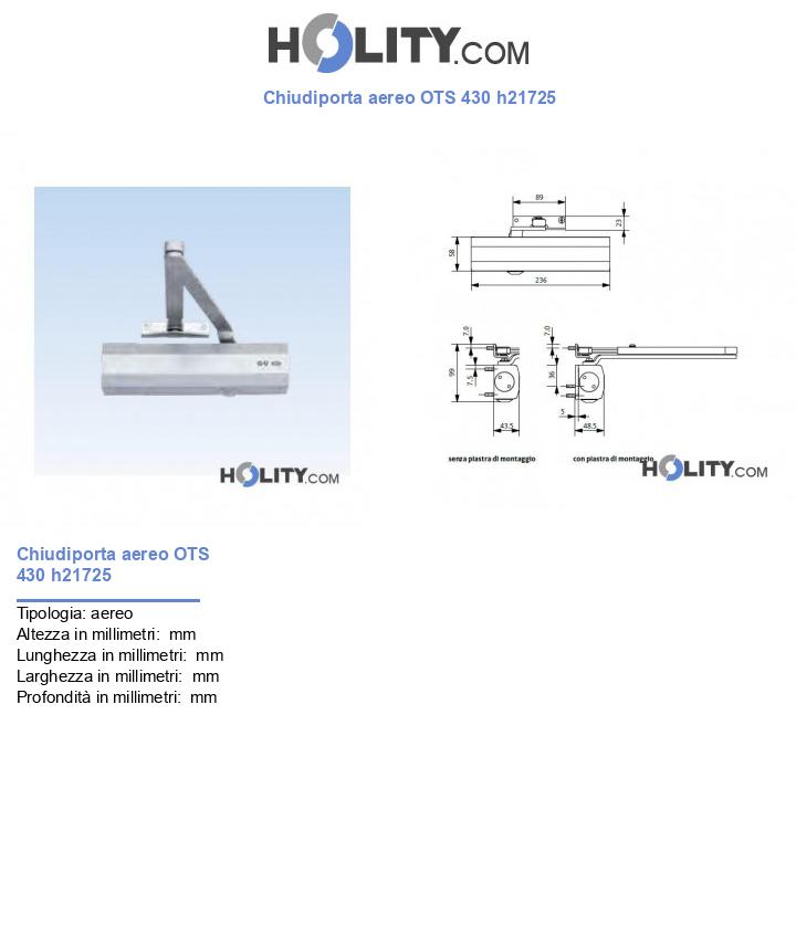 Chiudiporta aereo OTS 430 h21725