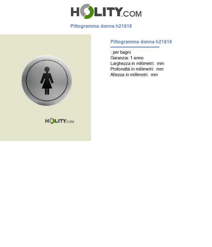 Pittogramma donna h21818