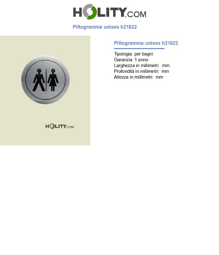 Pittogramma unisex h21822