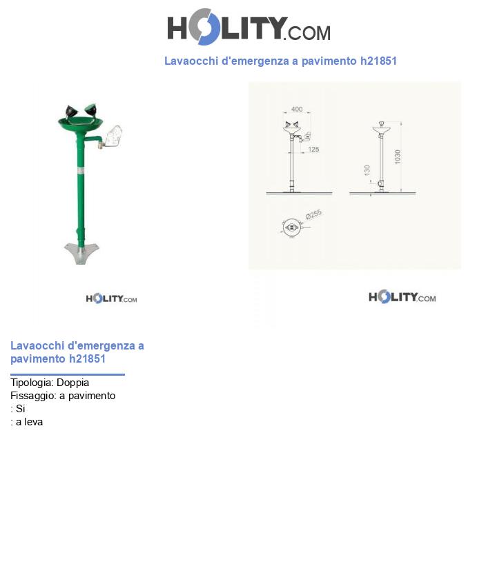 Lavaocchi d'emergenza a pavimento h21851