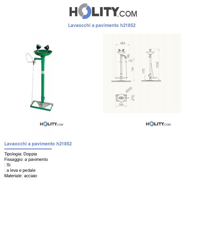 Lavaocchi a pavimento h21852