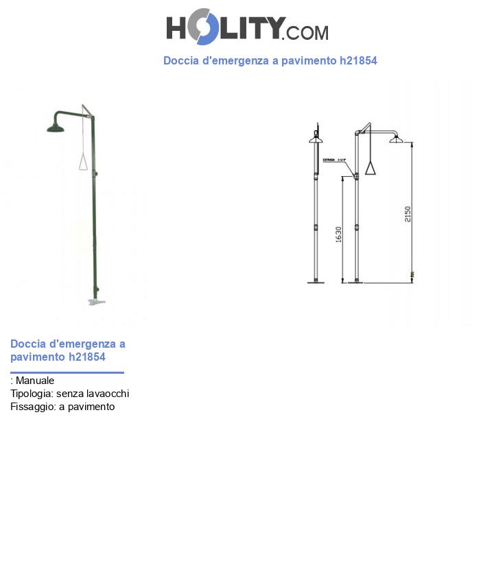 Doccia d'emergenza a pavimento h21854