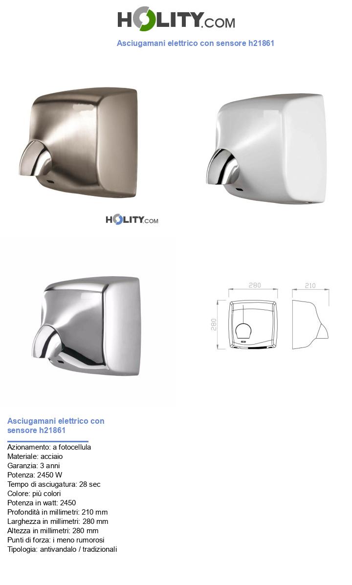 Asciugamani elettrico con sensore h21861