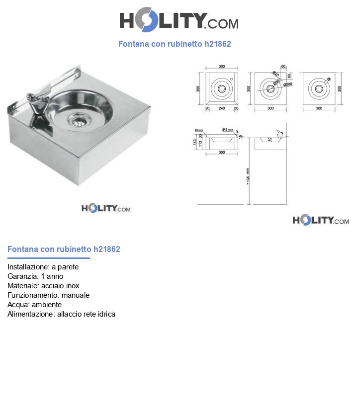 Fontana con rubinetto h21862