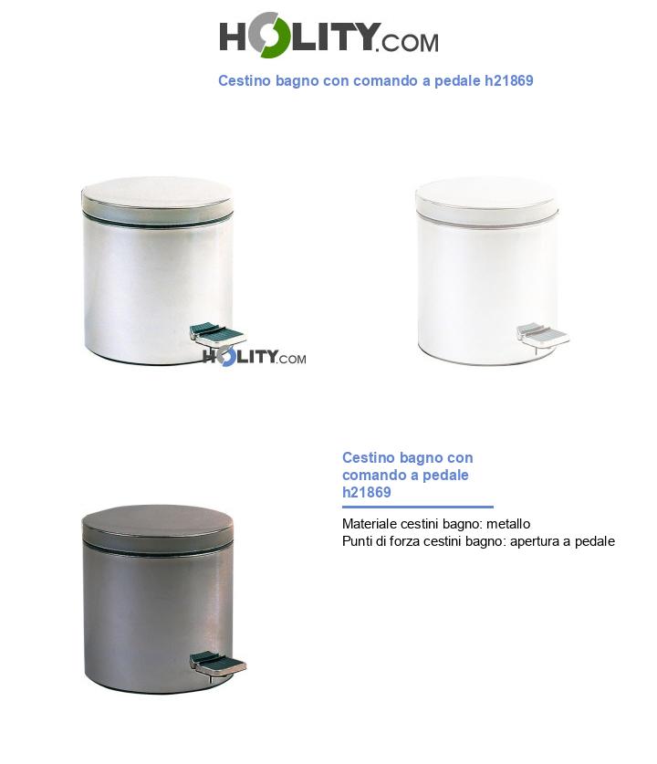 Cestino bagno con comando a pedale h21869