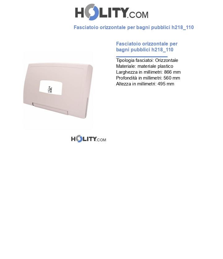Fasciatoio orizzontale per bagni pubblici h218_110