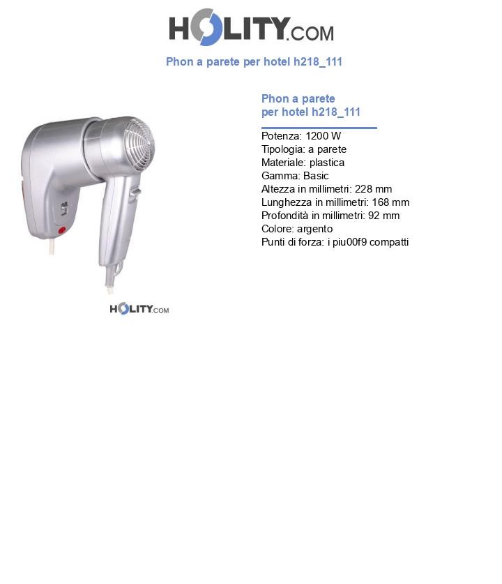 Phon a parete per hotel h218_111