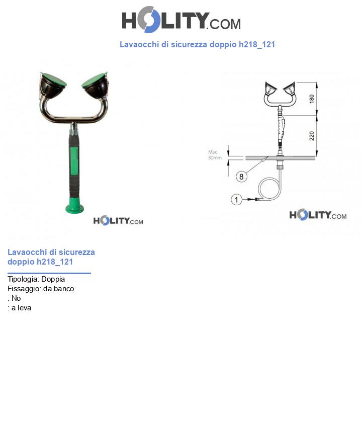 Lavaocchi di sicurezza doppio h218_121