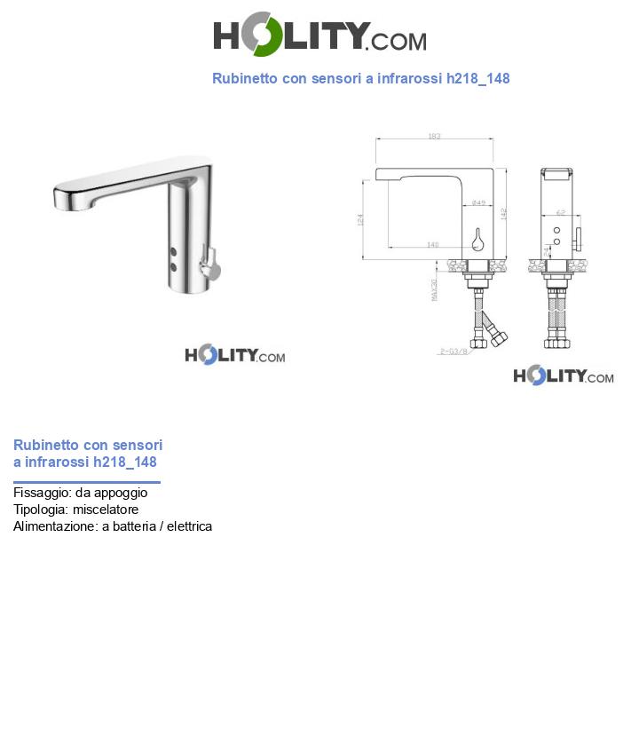 Rubinetto con sensori a infrarossi h218_148