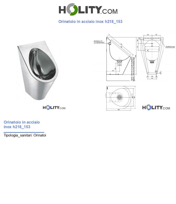 Orinatoio in acciaio inox h218_153
