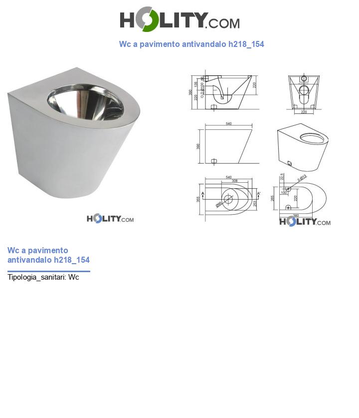 Wc a pavimento antivandalo h218_154