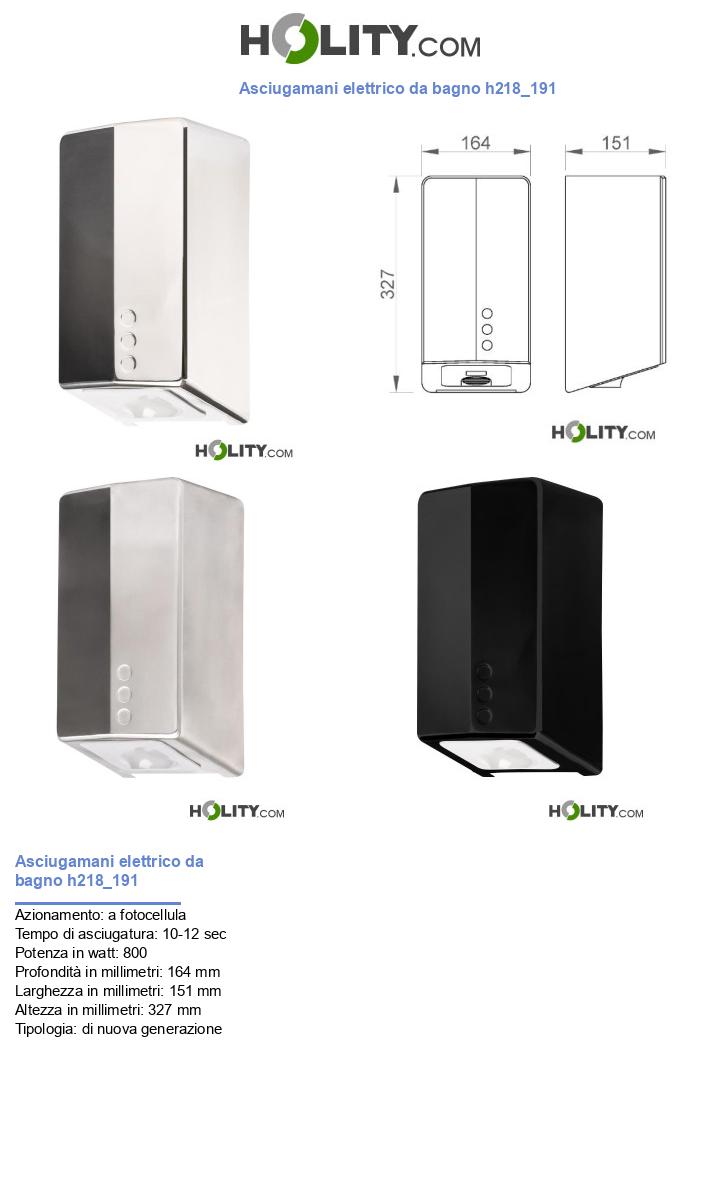Asciugamani elettrico da bagno h218_191