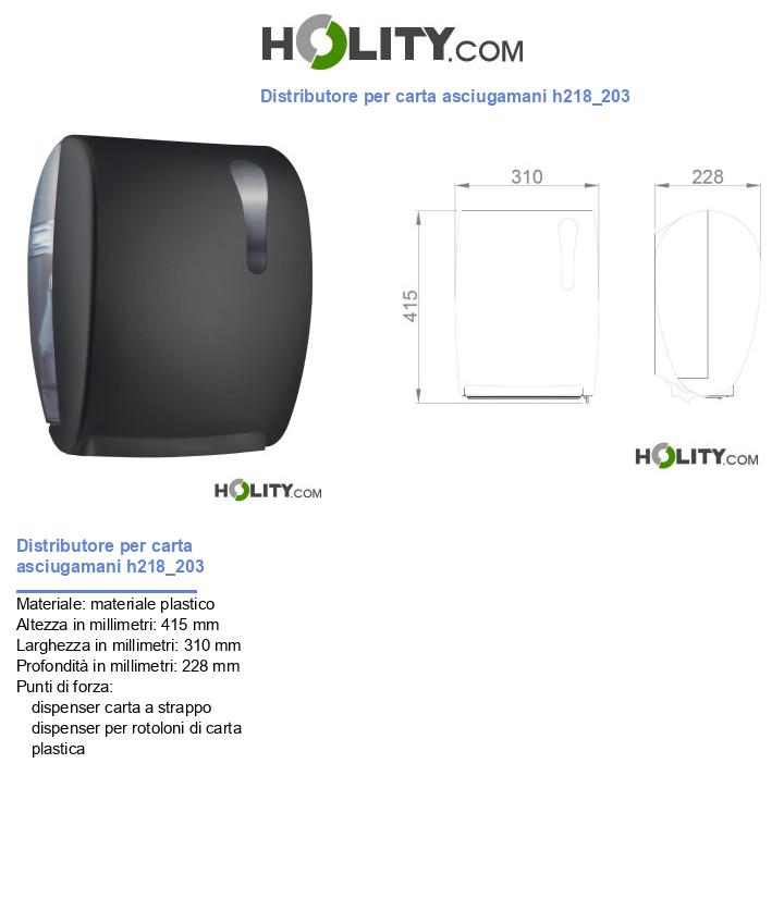 Distributore per carta asciugamani h218_203