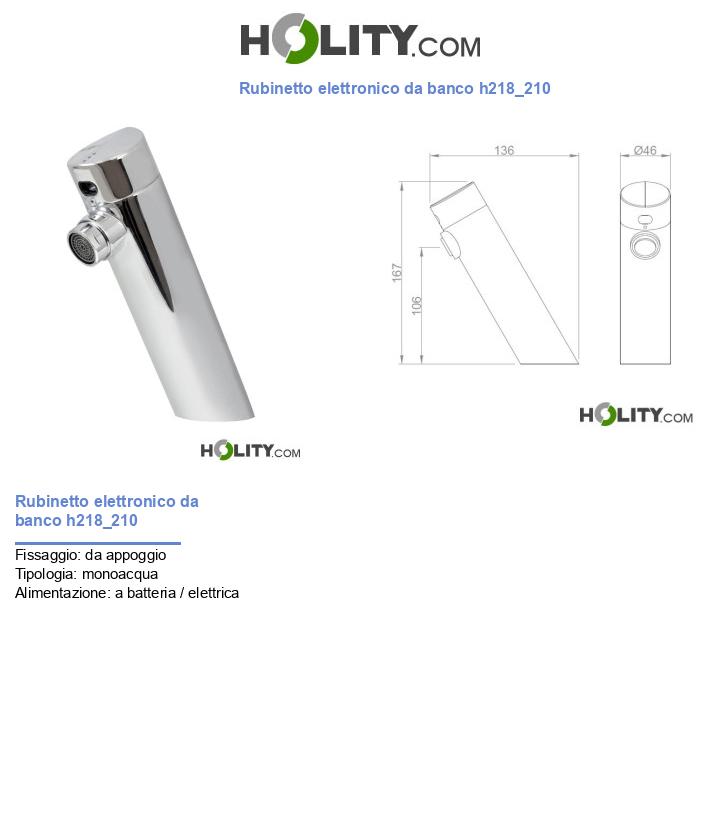 Rubinetto elettronico da banco h218_210