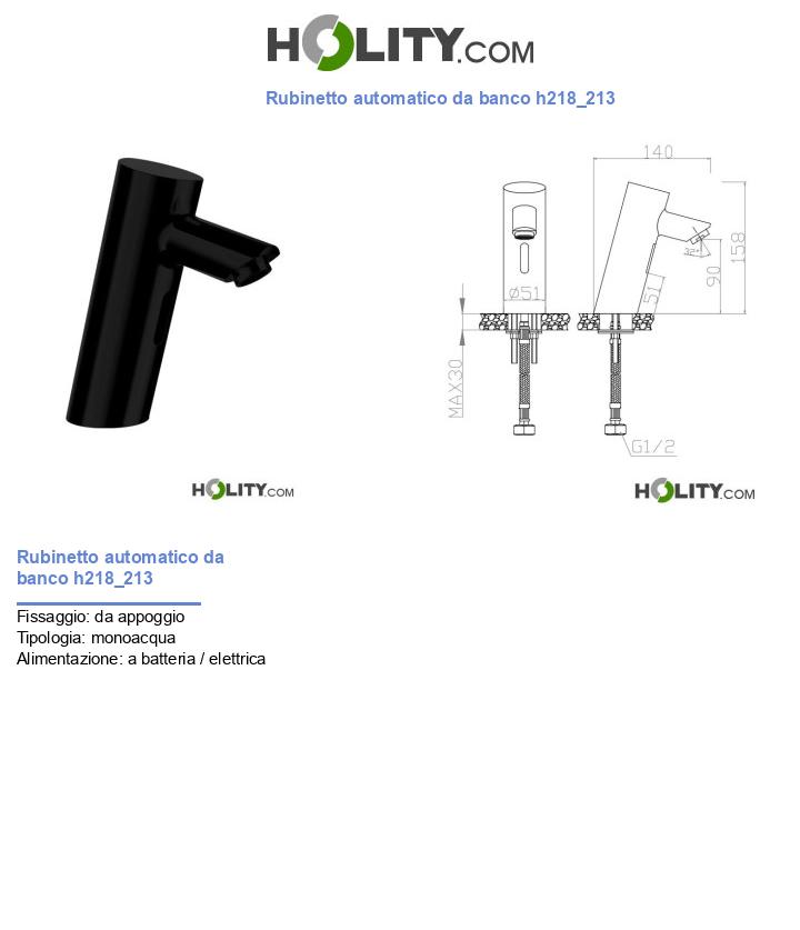 Rubinetto automatico da banco h218_213