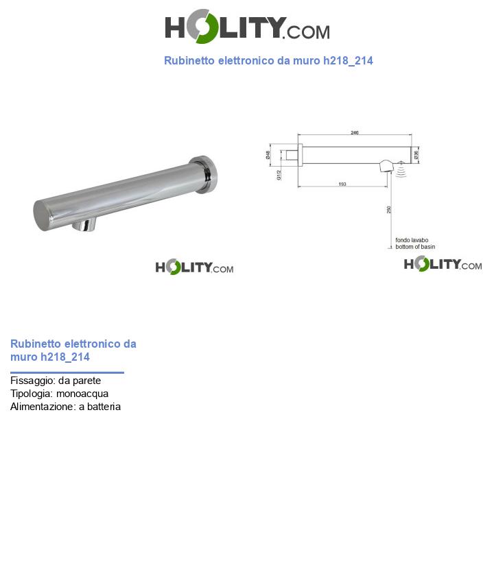 Rubinetto elettronico da muro h218_214