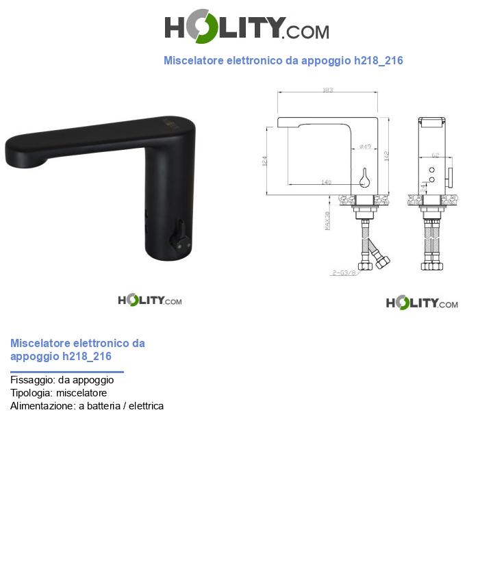 Miscelatore elettronico da appoggio h218_216