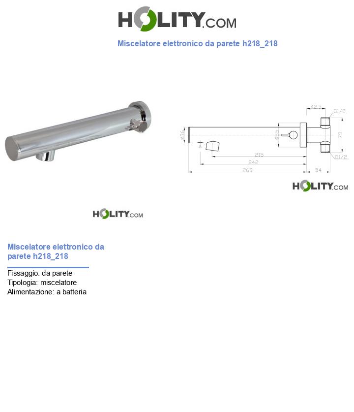 Miscelatore elettronico da parete h218_218