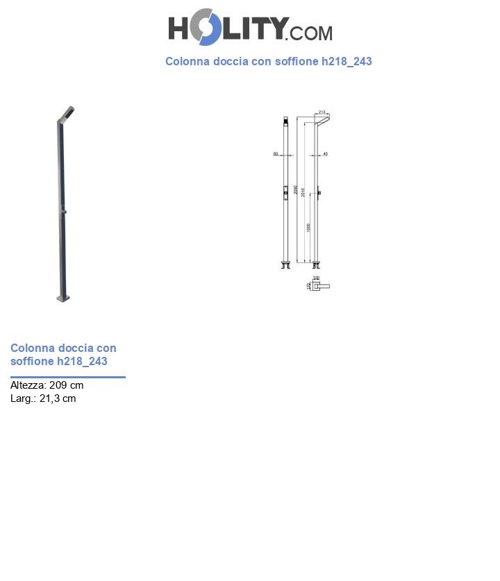 Colonna doccia con soffione h218_243