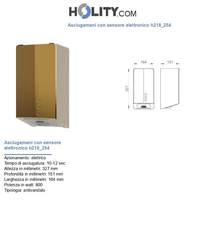 Asciugamani con sensore elettronico h218_254