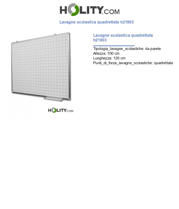 Lavagne scolastica quadrettata L120xH100 cm h21903