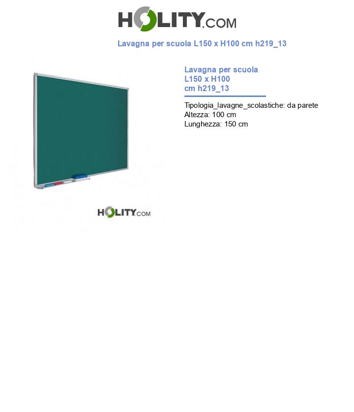 Lavagna per scuola L150 x H100 cm h219_13