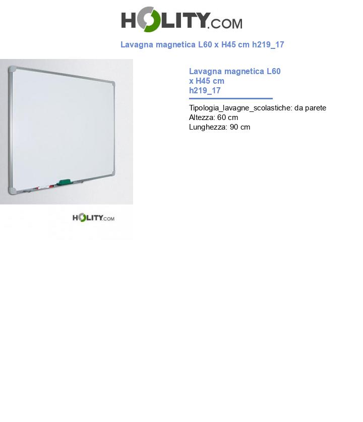 Lavagna magnetica L90 x H60 cm h219_17